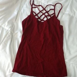 Maroon tank top